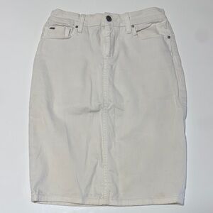 Joes Jeans white denim skirt